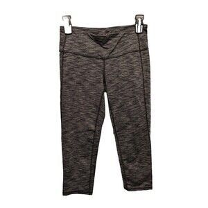 Athleta Striped Cropped Workout Yoga Legging Pants Small‎